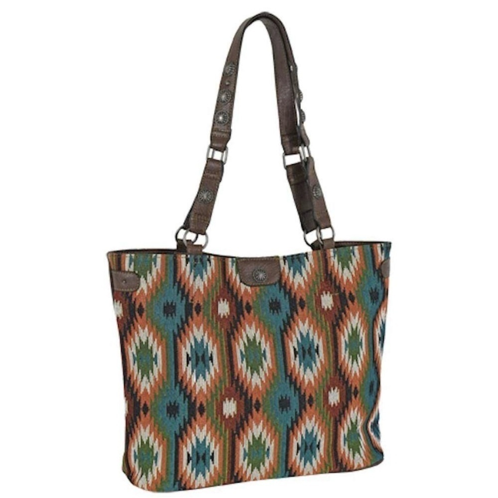 Trenditions Women's Justin Aztec Jacquard Conceal Carry Tote - Picture 6 of 8